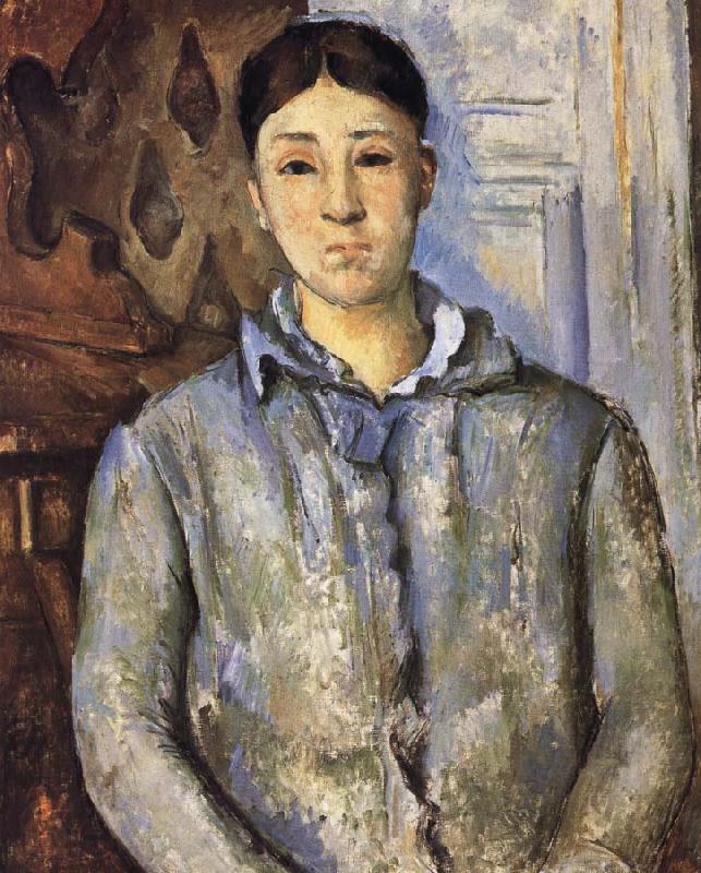 Paul Cezanne Mrs Cezanne Norge oil painting art